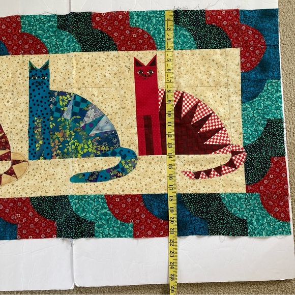 Handmade Quilted Cat Panel - Picture 11 of 11